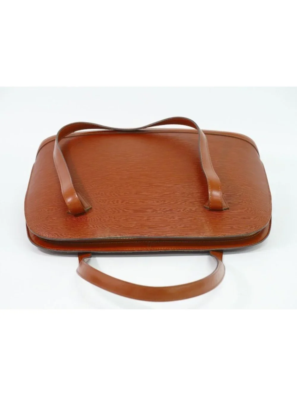 Louis Vuitton LV Lussac Epi Leather Shoulder Bag Tote Brown